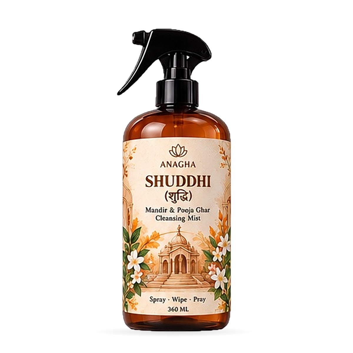 ANAGHA Shuddhi 360 ml spray bottle on white