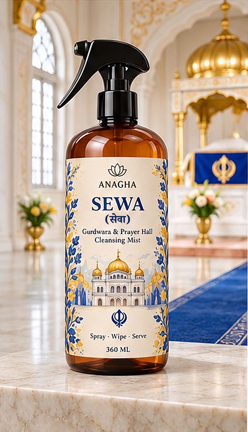 ANAGHA Sewa in a bright gurdwara hall